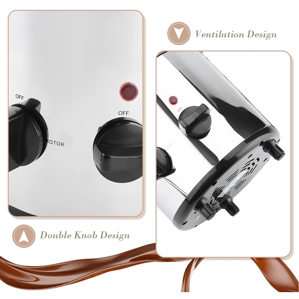 Fuente De Chocolate Fondue 4 Niveles En Acero Inoxidable